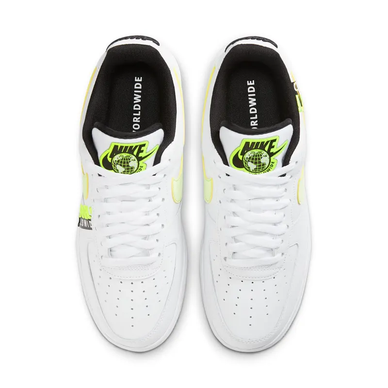 Nike Air Force 1 Low Worldwide White Volt White/Volt-Black-Barely Volt (CK6924-101)