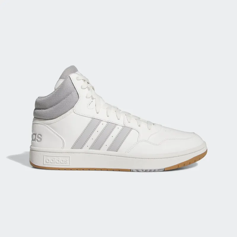 adidas Hoops 3.0 Mid Lifestyle Basketball Classic Vintage Core White / Grey Two / Gum (IG5568)