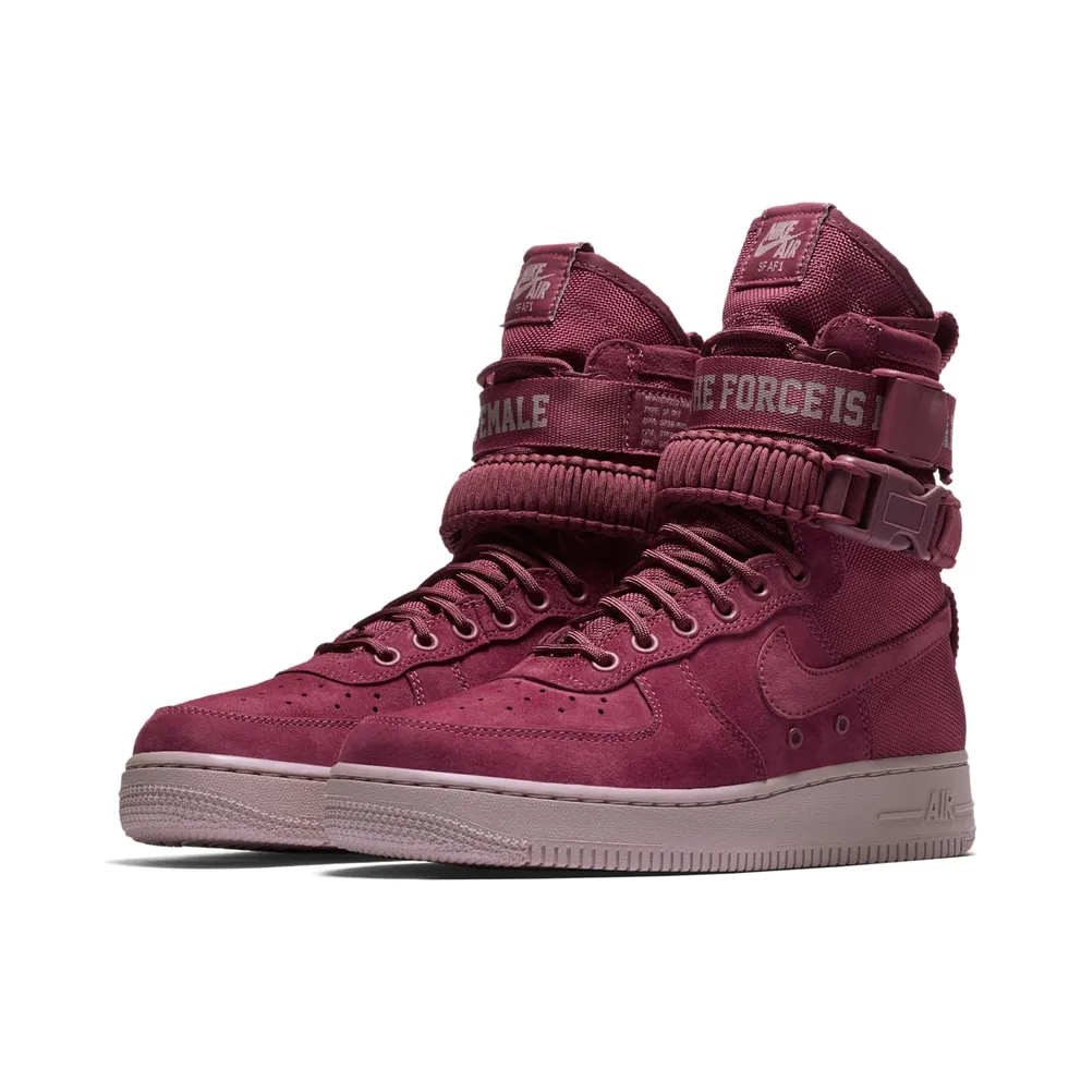 Nike SF Air Force 1 High Force Is Female Vintage Wine (W) Vintage Wine/Vintage Wine-Particle Rose-Hot Punch (AJ1700-600)