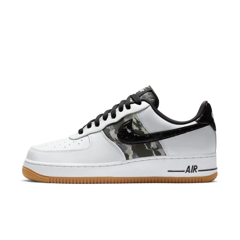 Nike Air Force 1 Low White Ripstop Camo Black Gum White/Black-Gum (CZ7891-100)
