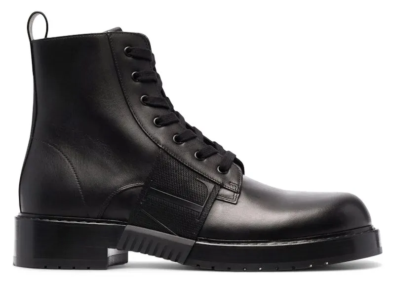 Valentino Garavani VL7N City Combat Boots Black (WY2S0E55 PPW 0NO)