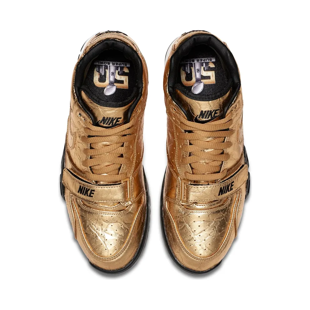 Nike Air Trainer 1 Super Bowl 50 Metallic Gold/Metallic Gold-Black (840169-700)