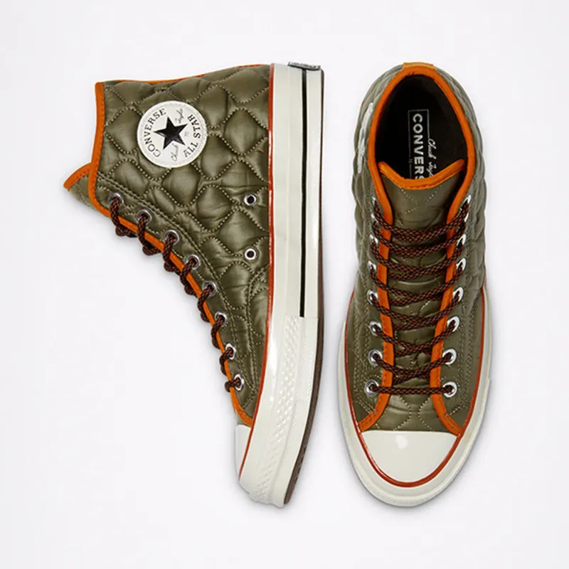 Converse Chuck 70 High ‘Quilted – Green Brown’ Green/Brown/Beige (169375C)