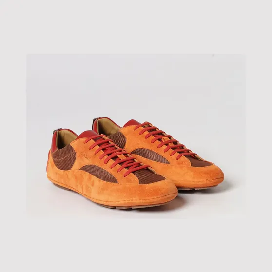 Paul Smith Suede and Mesh Sneakers Orange (M1SMRI03USUE16)