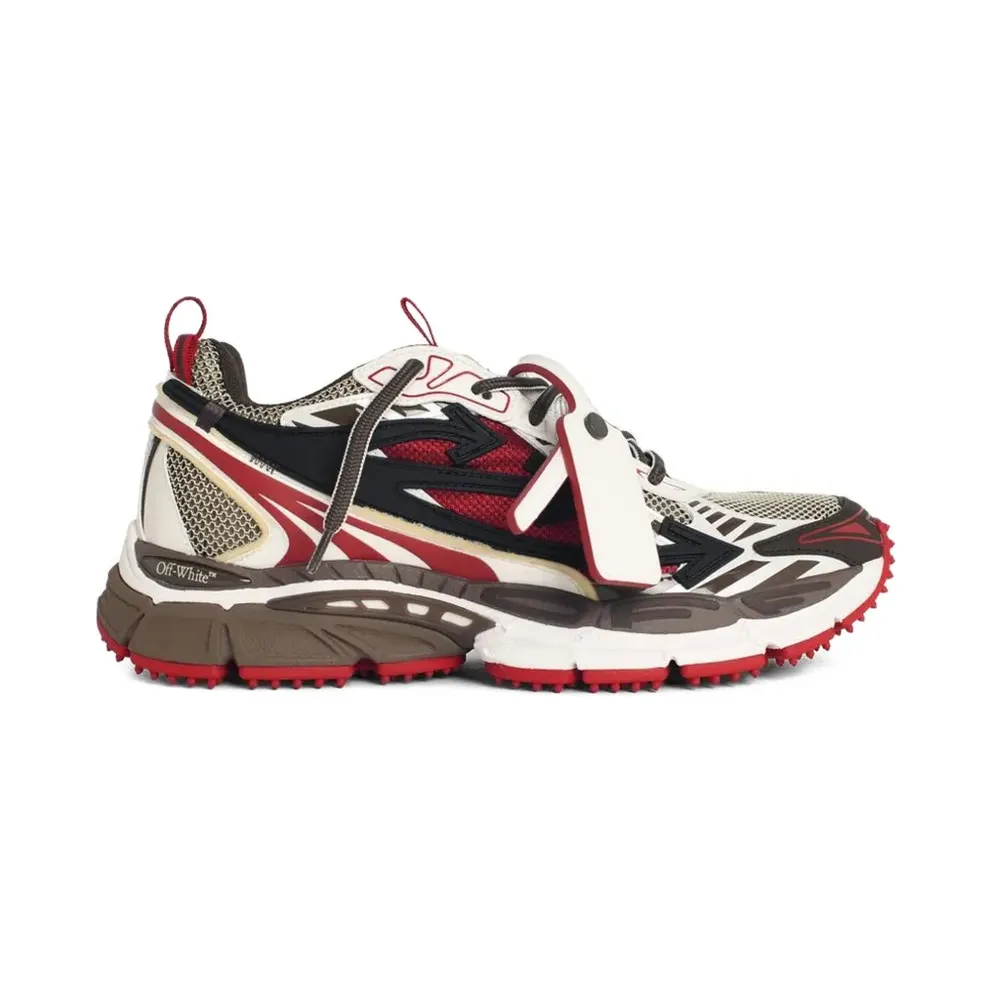 Off-White aus Wildleder – Rot (M295S6F002)