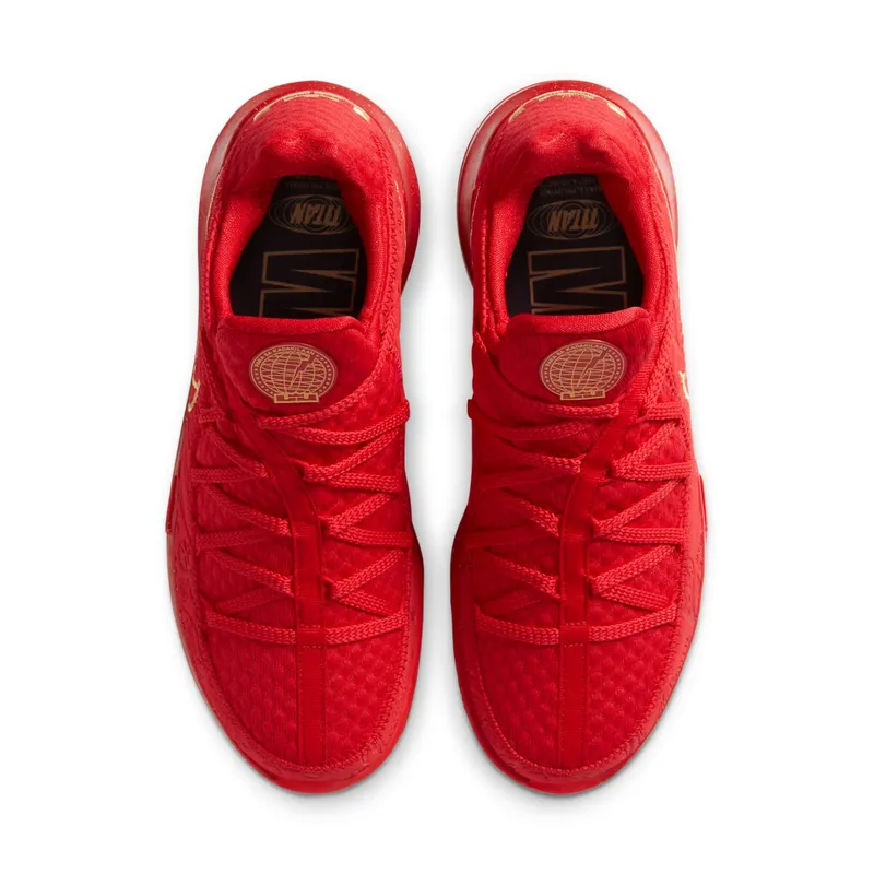 Nike LeBron 17 Low Titan University Red/Metallic Gold (CD5008-600)