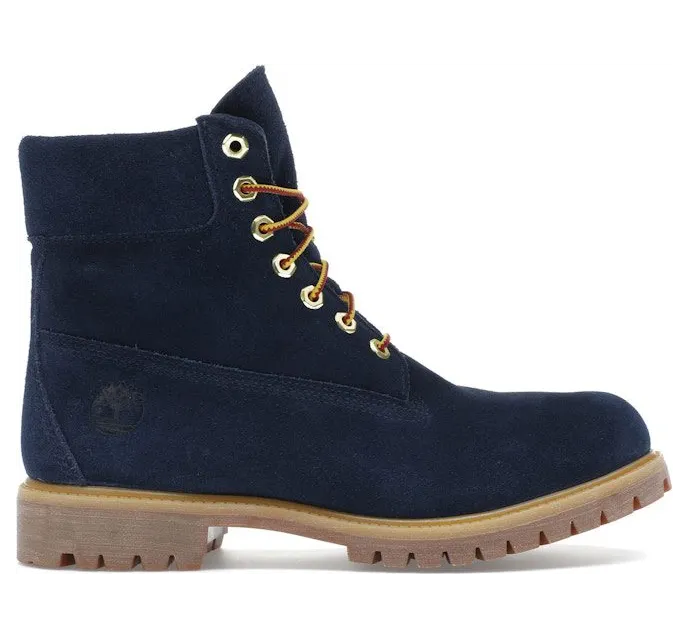 Timberland 6″ Premium Waterproof Boot American Eagle Navy Suede (TB0A6CC6-EW9)