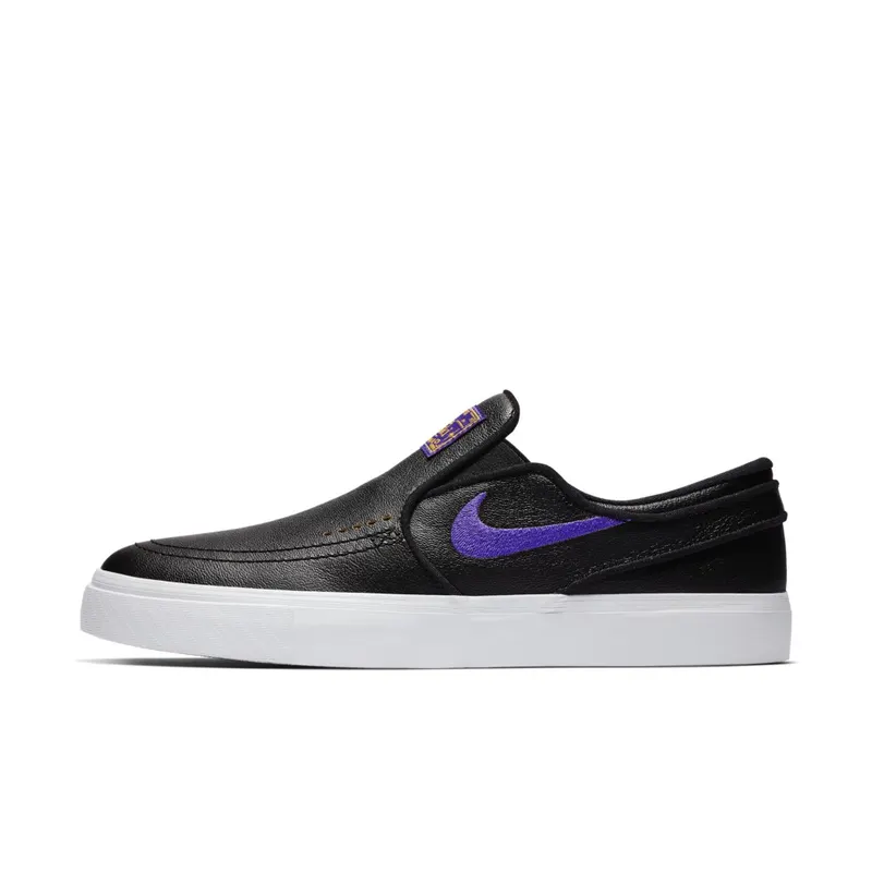 Nike SB Zoom Stefan Janoski Slip NBA Lakers Black/Field Purple-Amarillo (BQ6396-024)