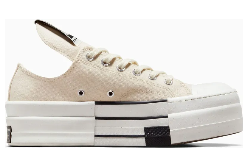 Converse DRKSHDW Chuck Taylor All Star DBL DRKSTAR Ox Rick Owens DRKSTAR Natural Ivory (A04955C)