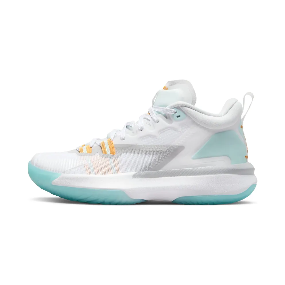 Nike Zion 1 “White / Laser Orange / Dynamic Turquoise / Black” (DA3131-101)