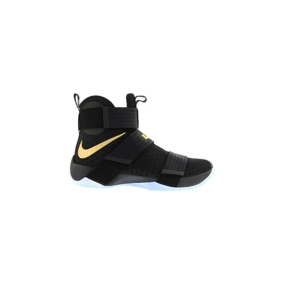 Nike LeBron Zoom Soldier 10 Black Gold ( iD) Black/Metallic Gold (885682-991)