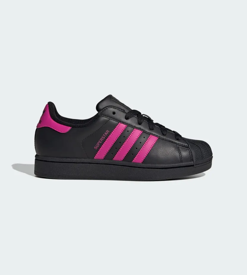 Adidas Superstar II Core Black / Semi Lucid Fuchsia / Core Black (JS1339)