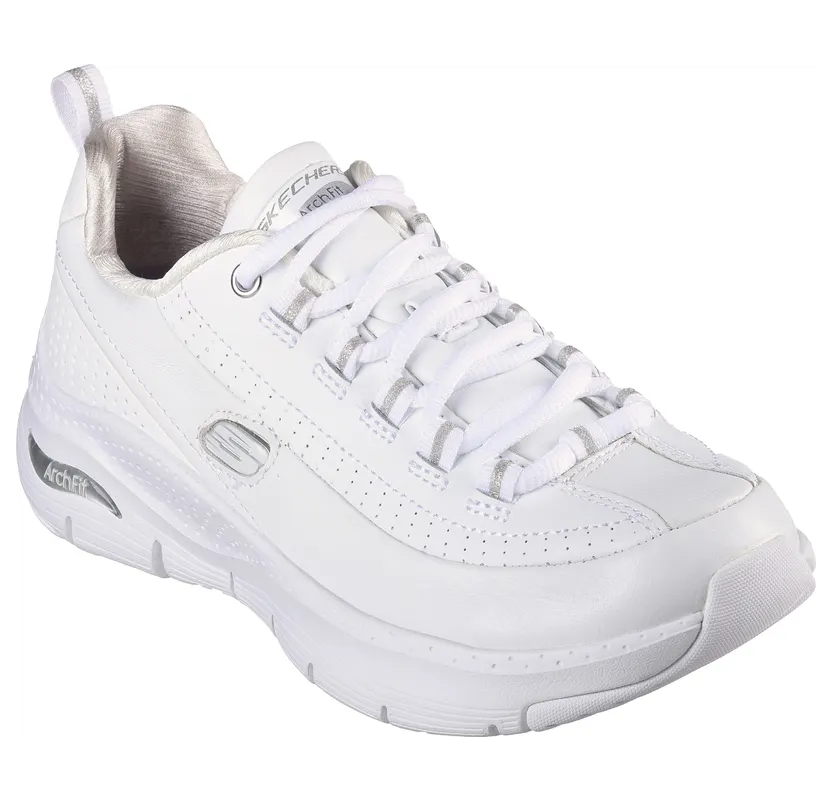 Skechers Arch Fit – Citi Drive – Wit / Zilver – “Wit” (149146 WSL)