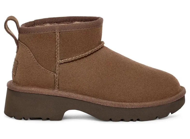 UGG Classic Ultra Mini New Heights Boot Hickory (1157732K-HCK)
