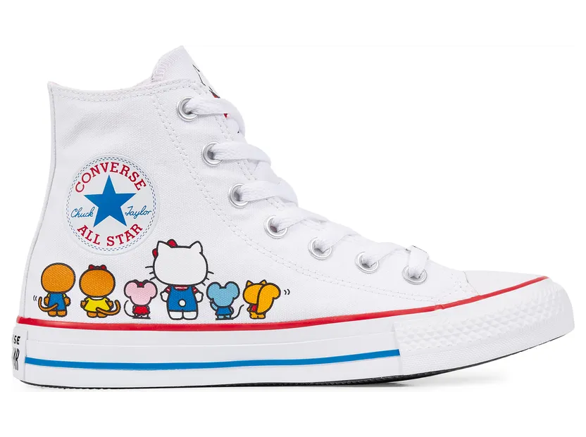 Converse Hello Kitty x Chuck Taylor All Star Canvas Hi ‘White’ White (162944C)