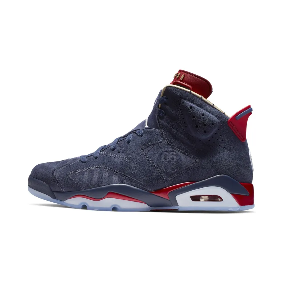 Jordan 6 Retro Doernbecher 15th Anniversary Midnight Navy/White-Varsity Red-Metallic Gold (CI6293-416)