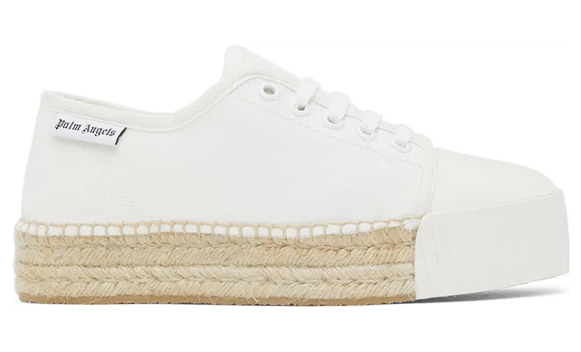 Palm Angels Off-White Lace-Up Espadrille Sneakers (PWIB003S22FAB0010100)