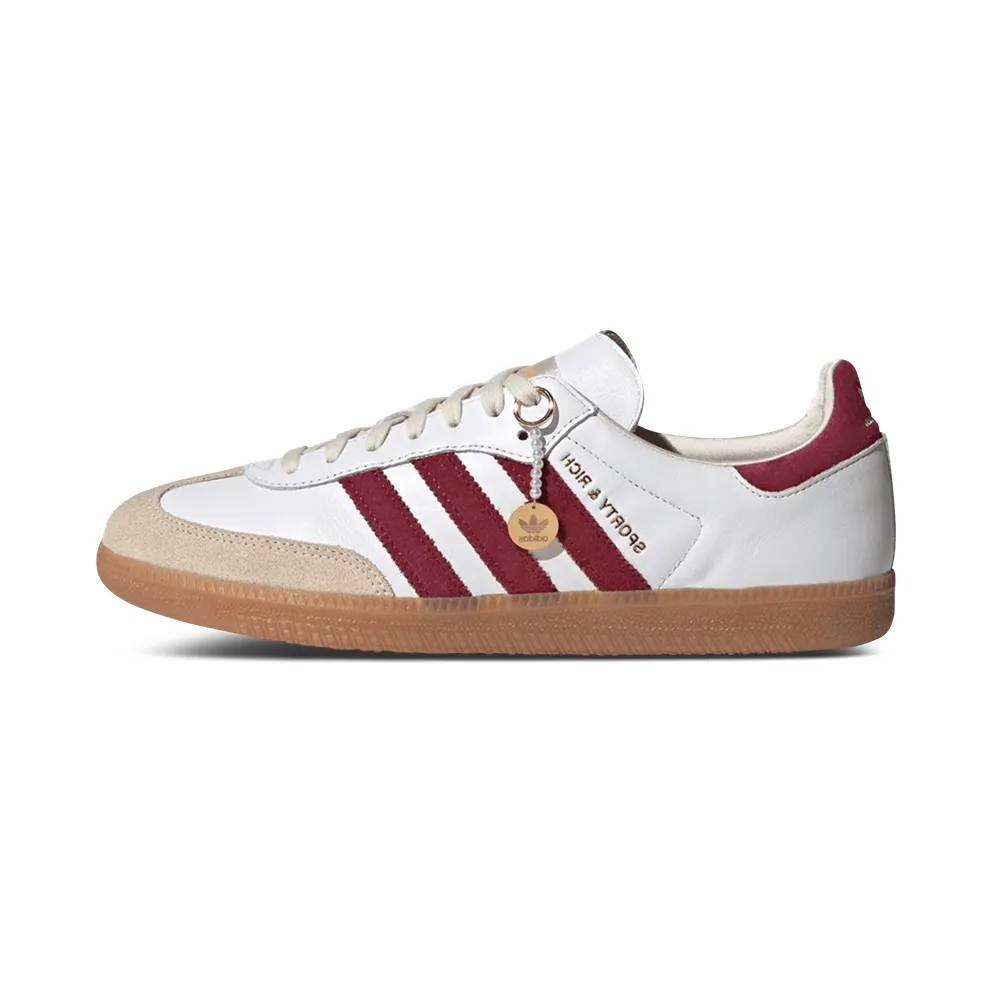 Adidas Samba OG Sporty & Rich White Collegiate Burgundy (IF5660)