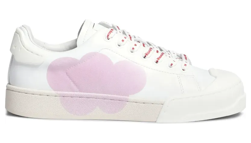 Marni Sneakers mit grafischem Print – Weiß (SNZW014601P5761)