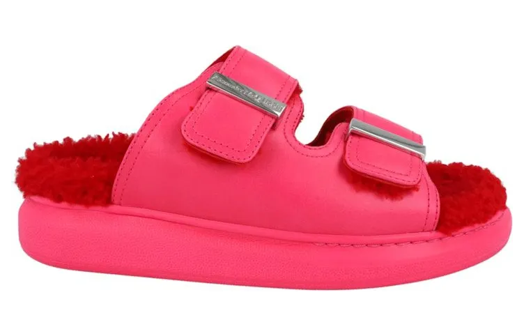 Alexander McQueen Oversized Hybrid Slides Pink Silver (676728-WHXYB-6894)