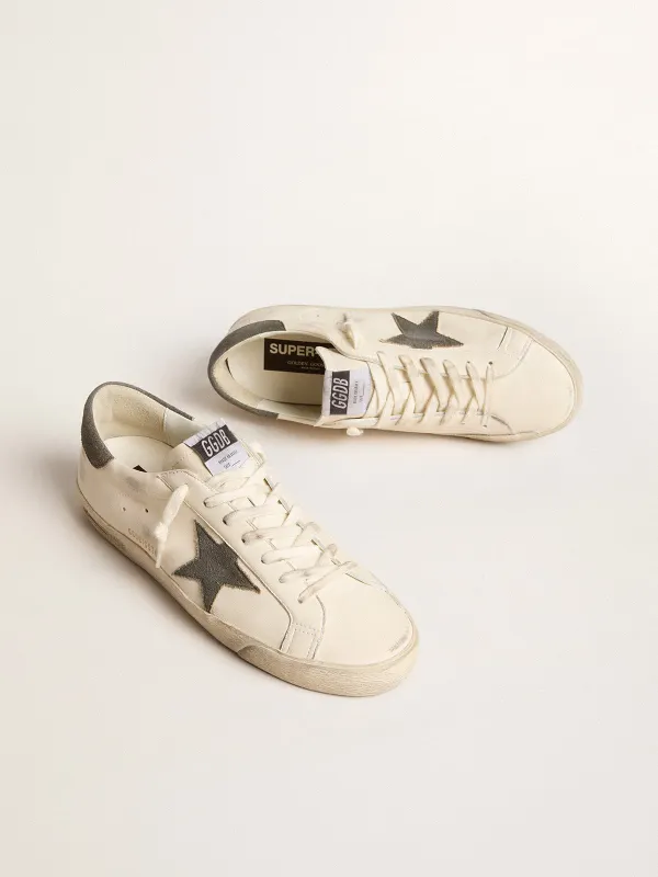 Golden Goose Super-Star In Nappa With Gray Suede Star And Heel Tab (GMF00101.F006019.11887) (2)