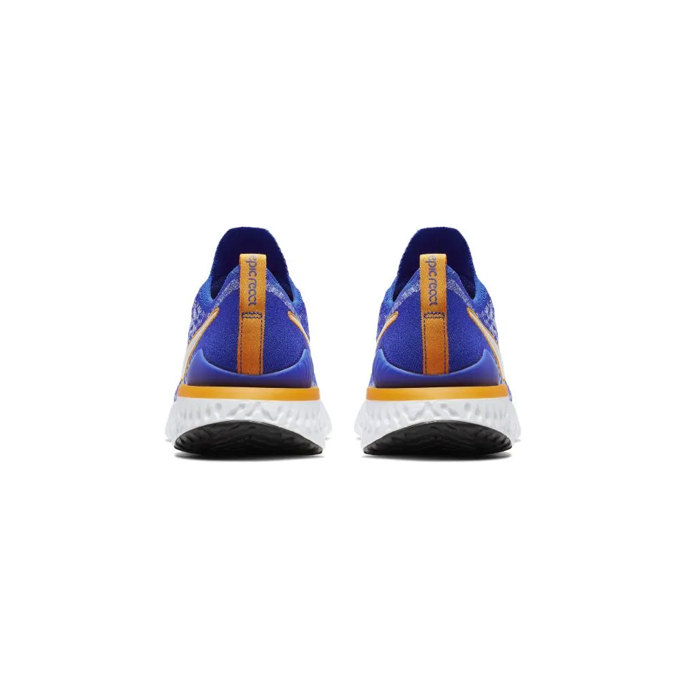 Nike Epic React Flyknit 2 Racer Blue Racer Blue Black Orange Peel White (CJ5228-400)
