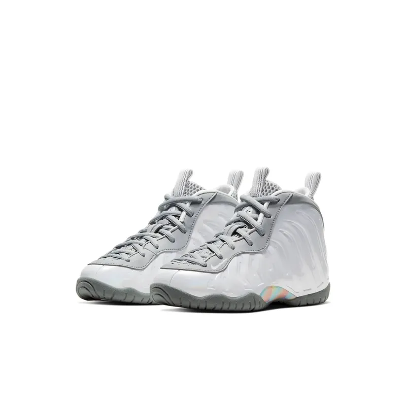 Nike Air Foamposite One Light Smoke Grey (PS) Light Smoke Grey/White-Blue Fury (CU1055-001)