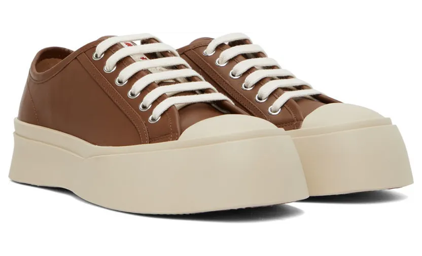 Marni SSENSE Exclusive Brown & Off-White Pablo Sneakers (SNZW014002 P2722) (4)