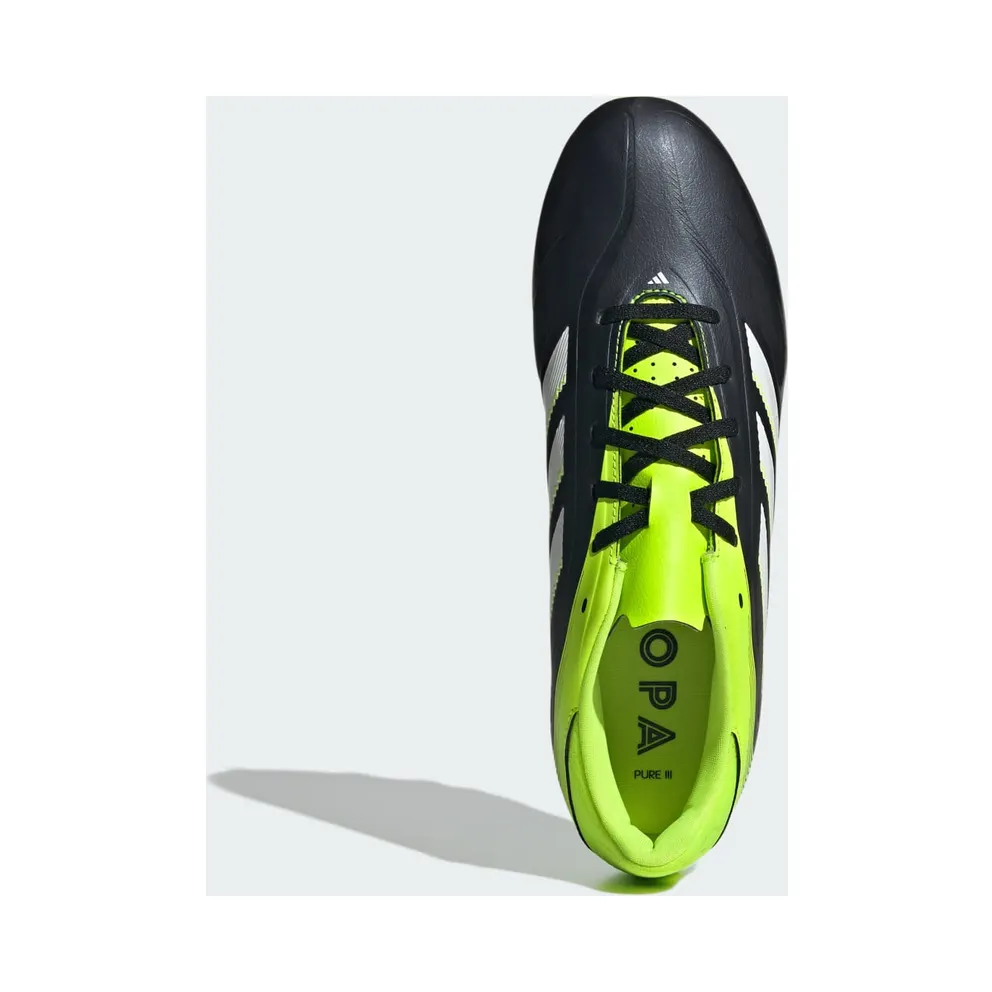adidas Copa Pure 3 Club Firm/multi-ground Boots “Core Black / Cloud White / Lucid Lemon” (JR2896)