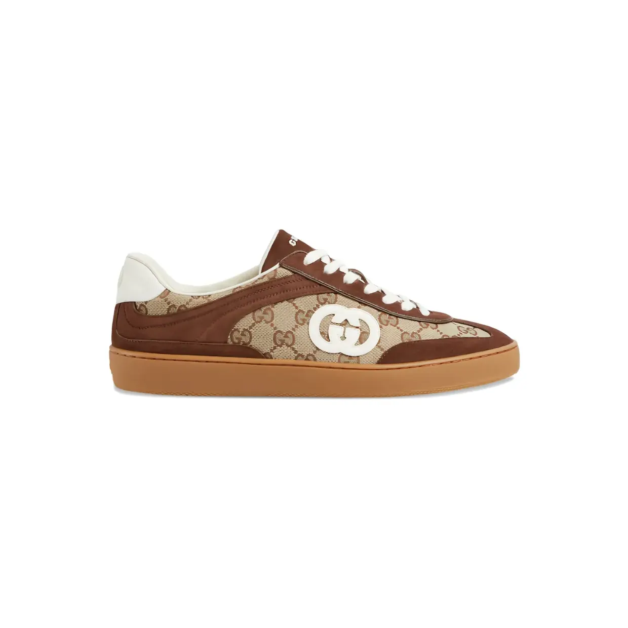 Gucci G75 GG Supreme Interlocking G sneakers – Beige (791742AAEGA)
