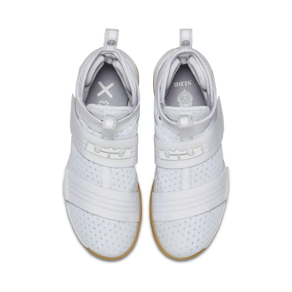 LeBron Soldier 10 White/Metallic Silver-White (844379-101)