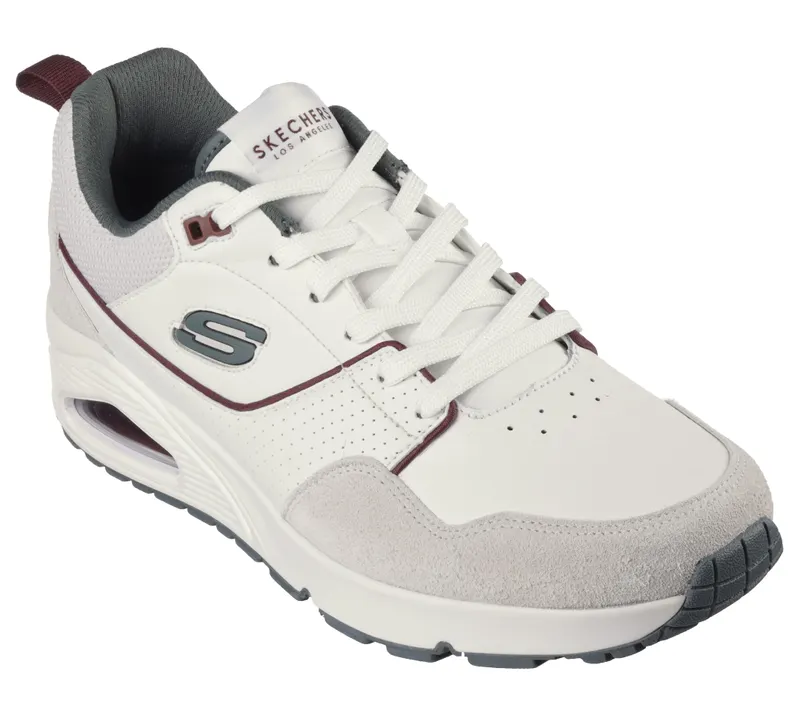 Skechers Uno – Retro One – White / Groente – “White” (183020 WGR)
