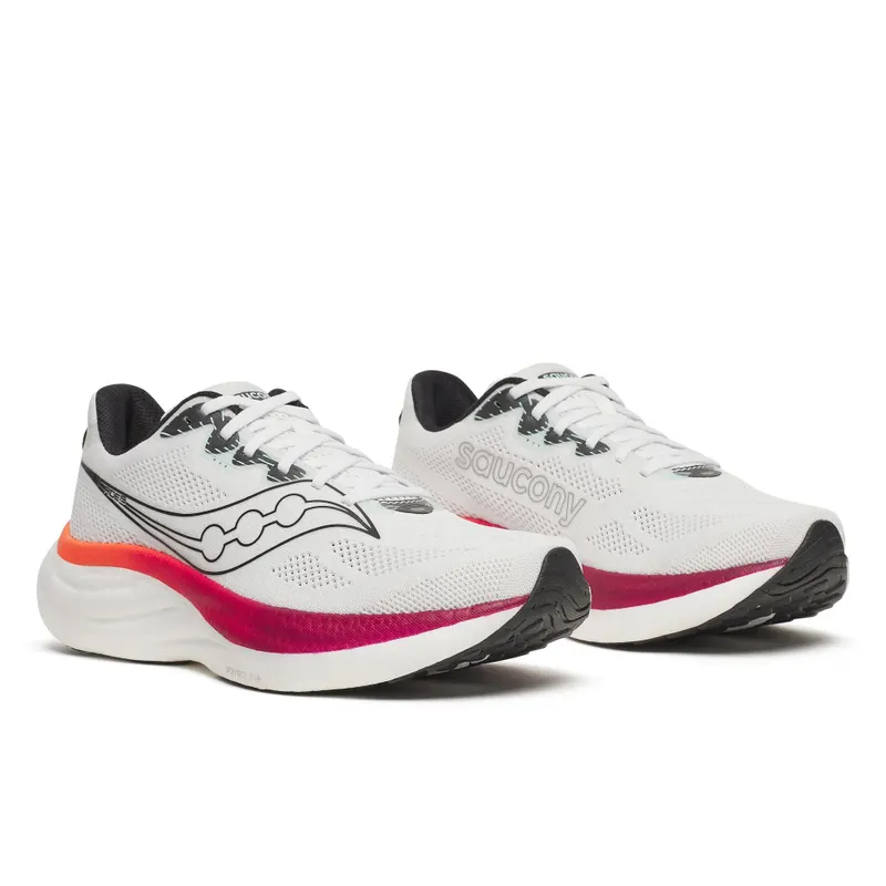 SAUCONY Ride 19 “White / Crimson” (S21055-172)