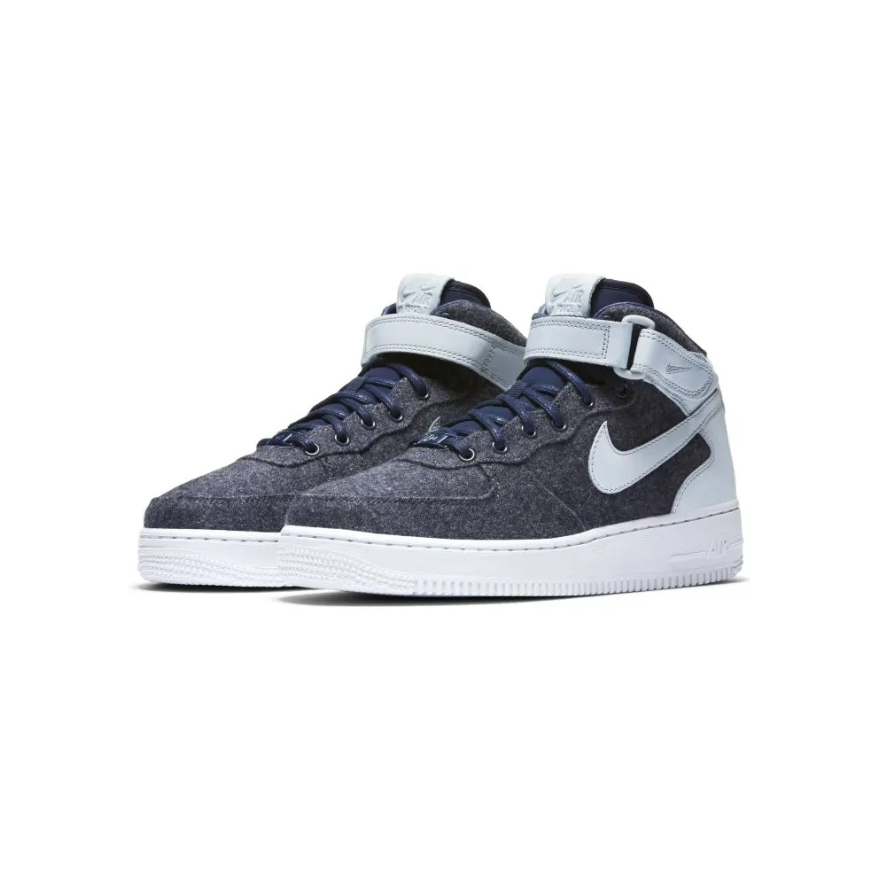 Nike Air Force 1 07 Mid Leather Premium Midnight Navy (W) Midnight Navy (857666-400)