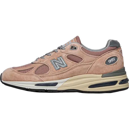 New Balance 991v2 “Mahogany Rose”: MiUK grail-materiaal