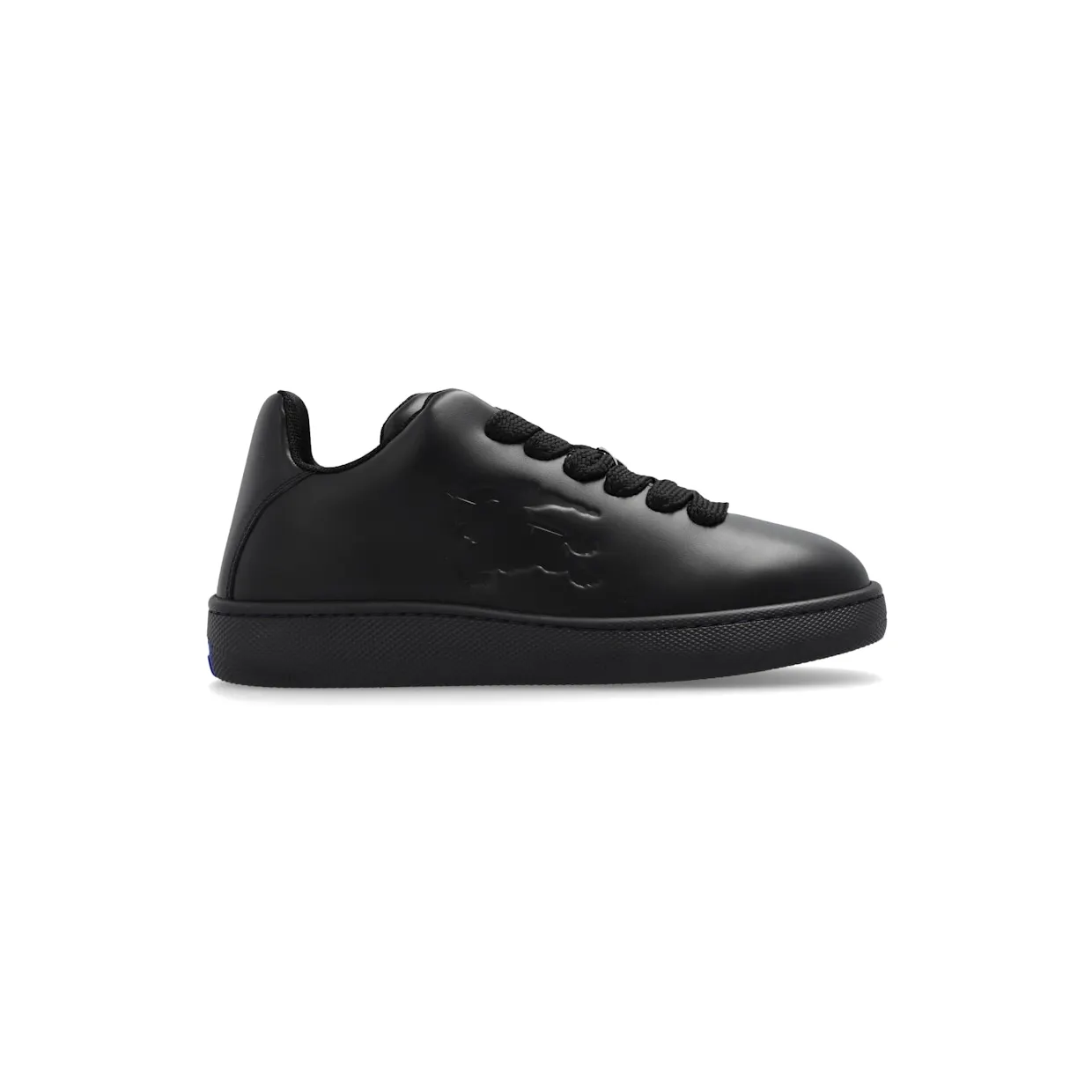 Burberry Leather Box Debossed Equestrian Knight Triple Black (8095549)