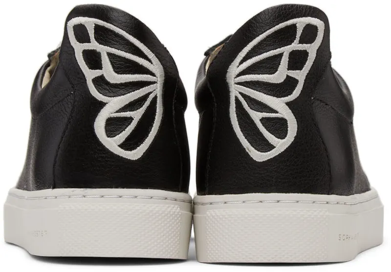 Sophia Webster Black & White Butterfly Low Sneakers (SSS22138)