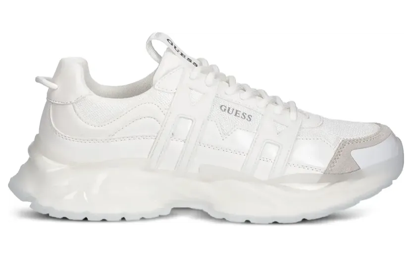 GUESS USA Belluno Sneakers mit Einsätzen – Weiß (FMFUNOELL12)