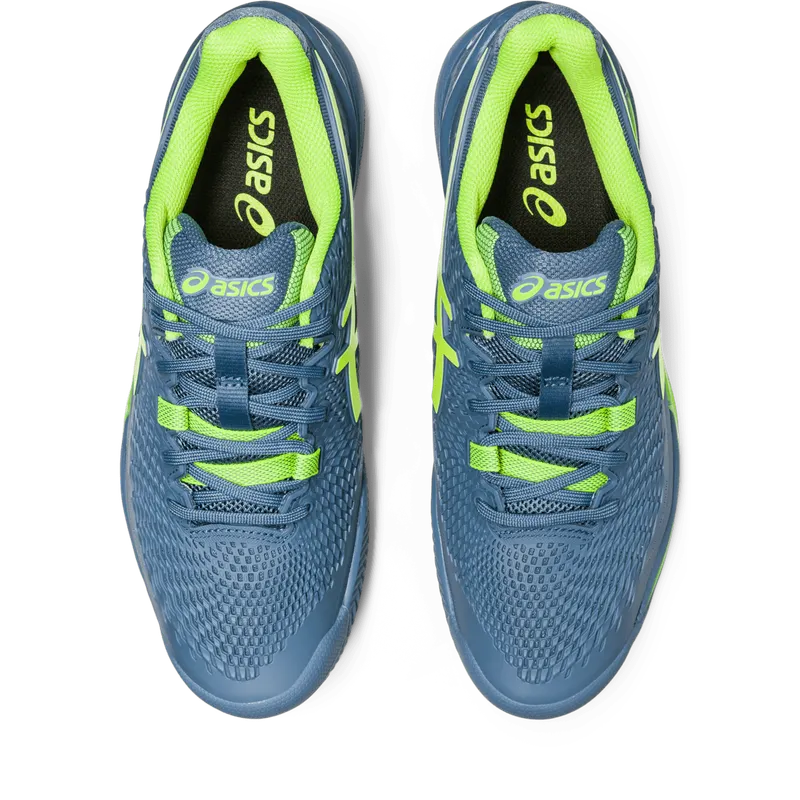 Asics GEL-RESOLUTION 9 CLAY Steel Blue/Hazard Green (1041A375.400)