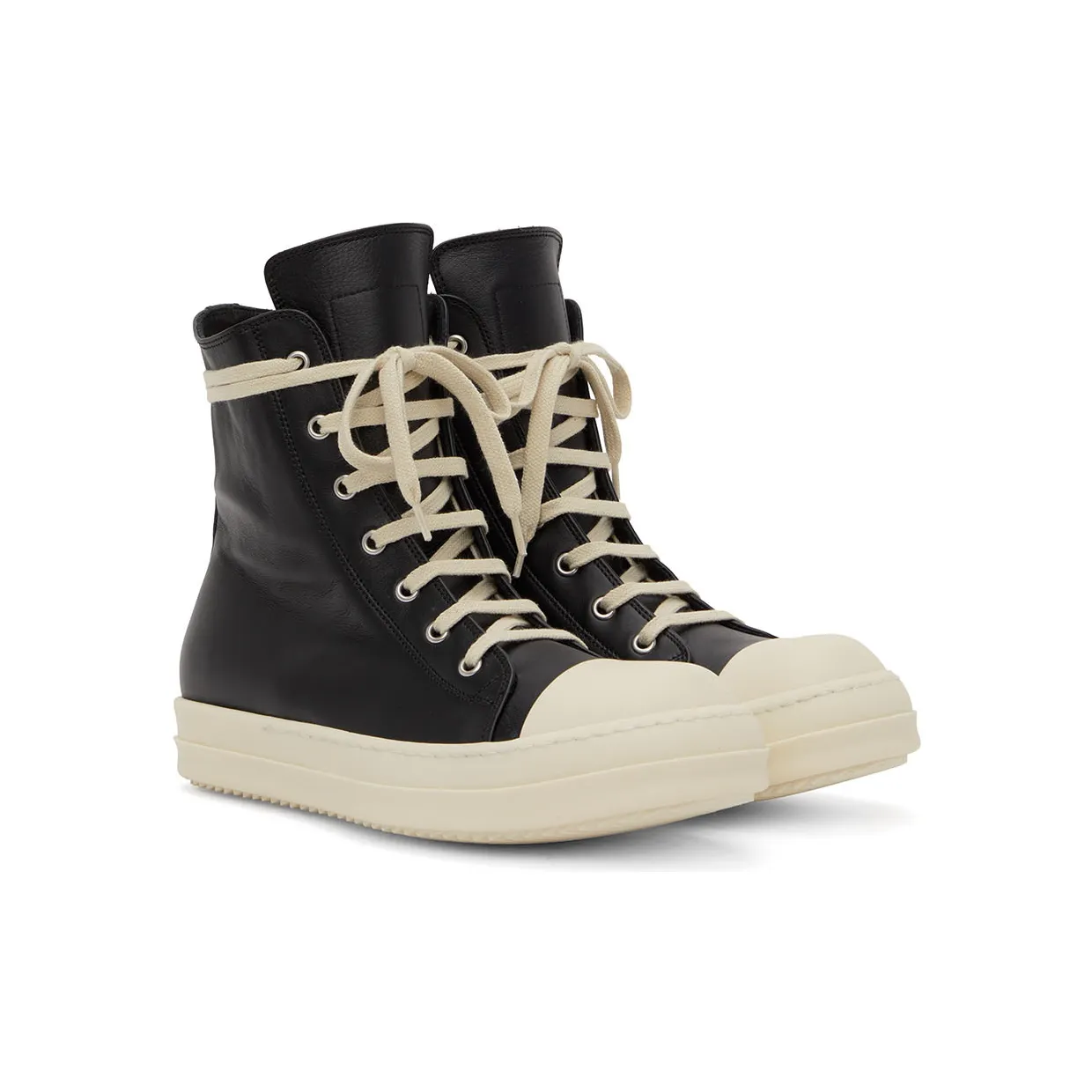 Rick Owens Black Strobe Sneakers (RU02B2890 LPO) (4)