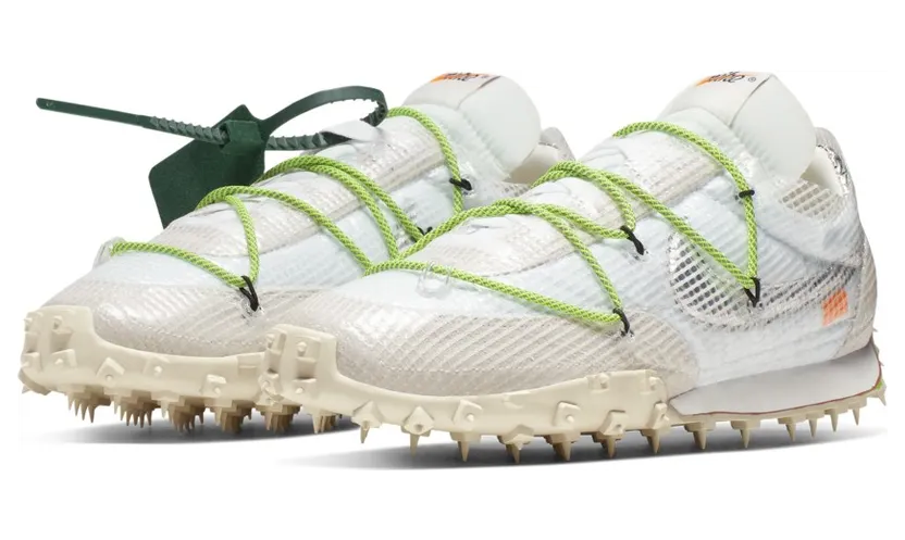 Nike x Off-White Womens Waffle Racer Electric Green (2019) (CD8180-100)