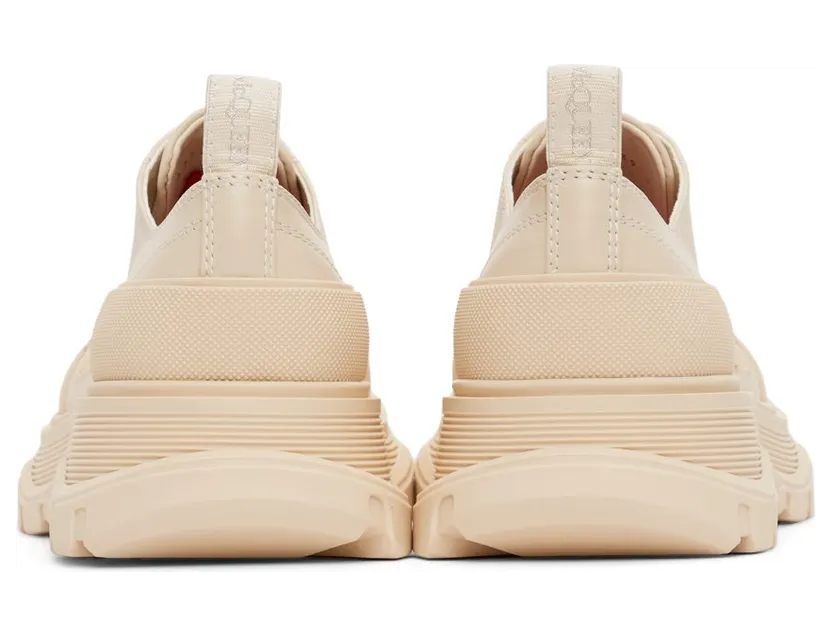 Alexander McQueen Beige Tread Slick Sneakers (627225WIAG65593) (4)