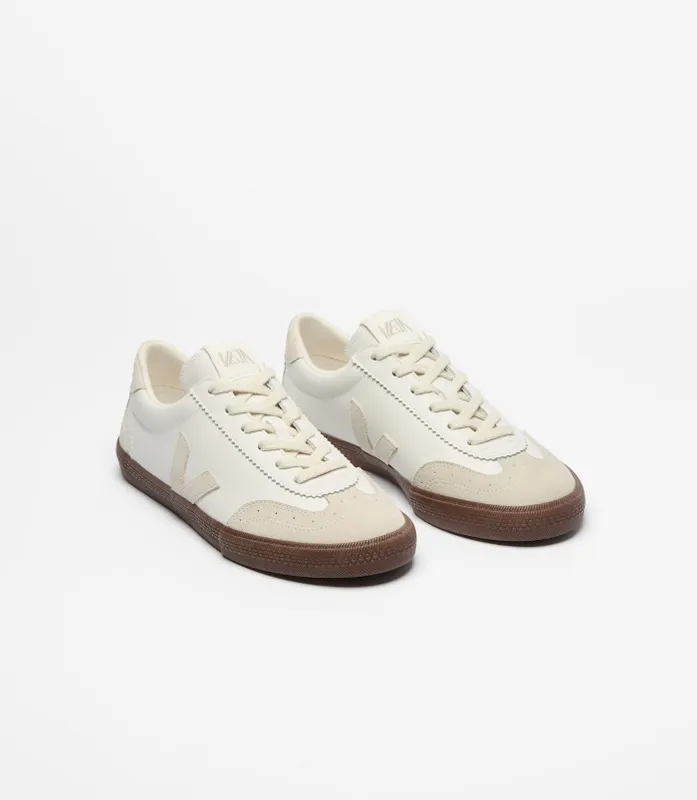 Veja Volley Leather White Natural Bark