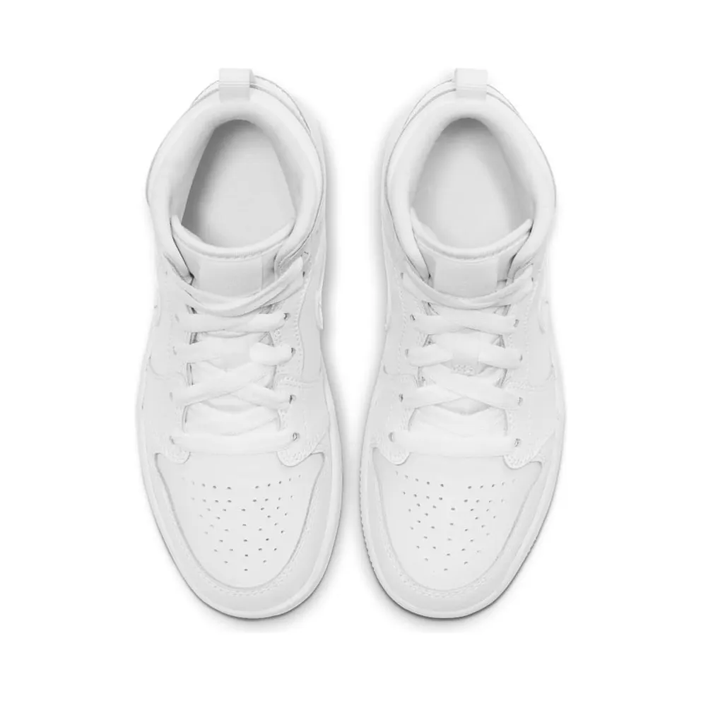 Jordan 1 Mid Triple White (PS) White/White/White (640734-126)