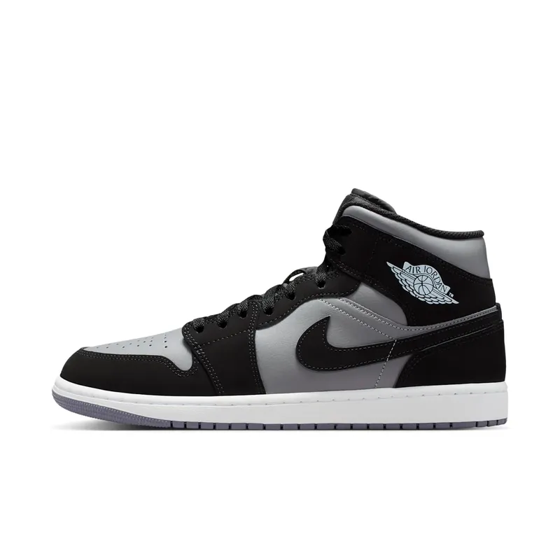 Nike Air Jordan 1 Mid “Black / Cool Grey / Light Armoury Blue” (IU7672-001)