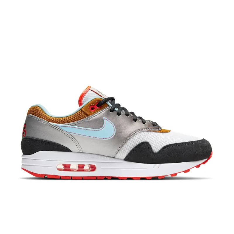 Nike Air Max 1 Graffiti Logo White/Chutney-Dark Smoke Grey-Glacier Ice (CZ8138-100)
