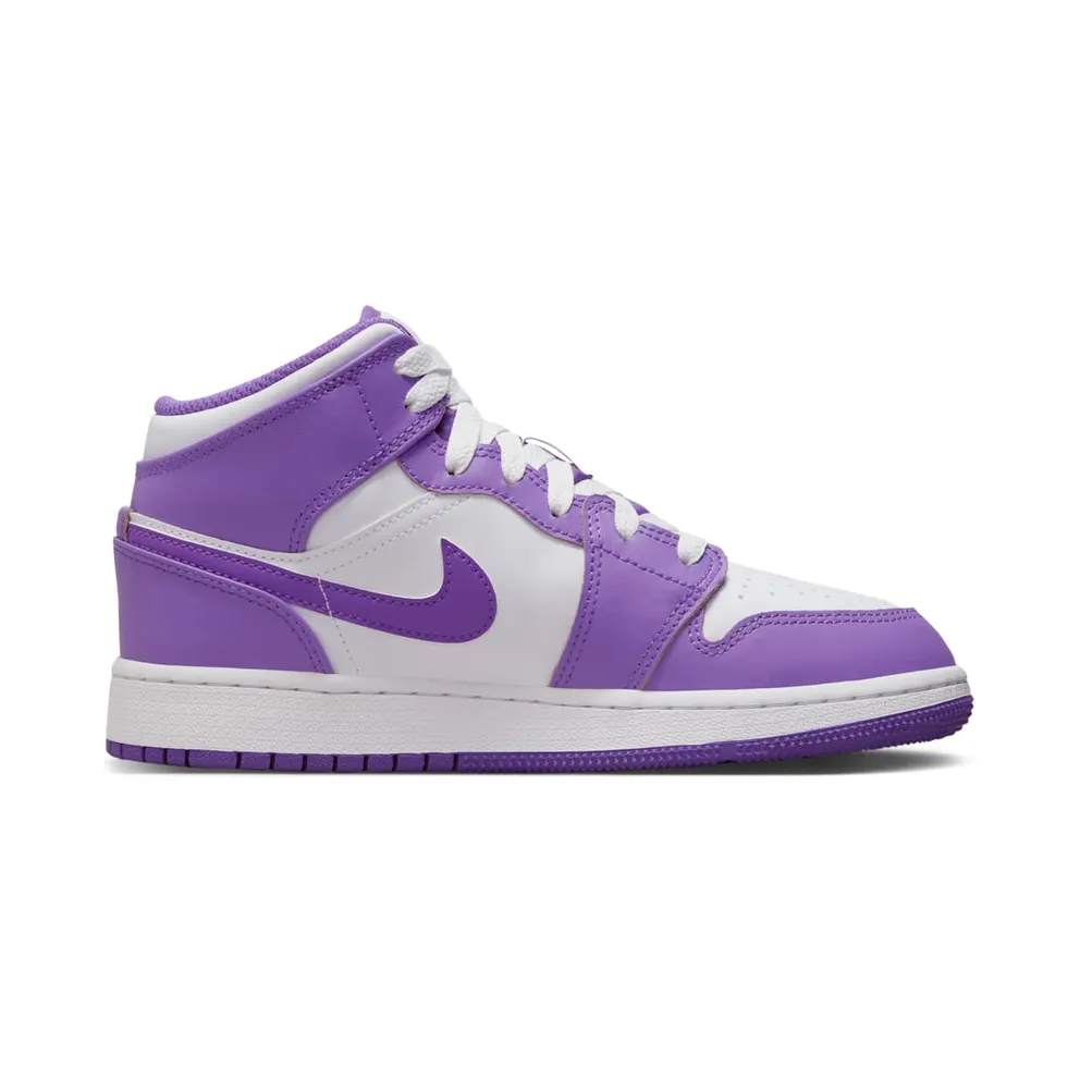 AIR Jordan 1 MID GS “White / Purple Venom” (DQ8423-511)