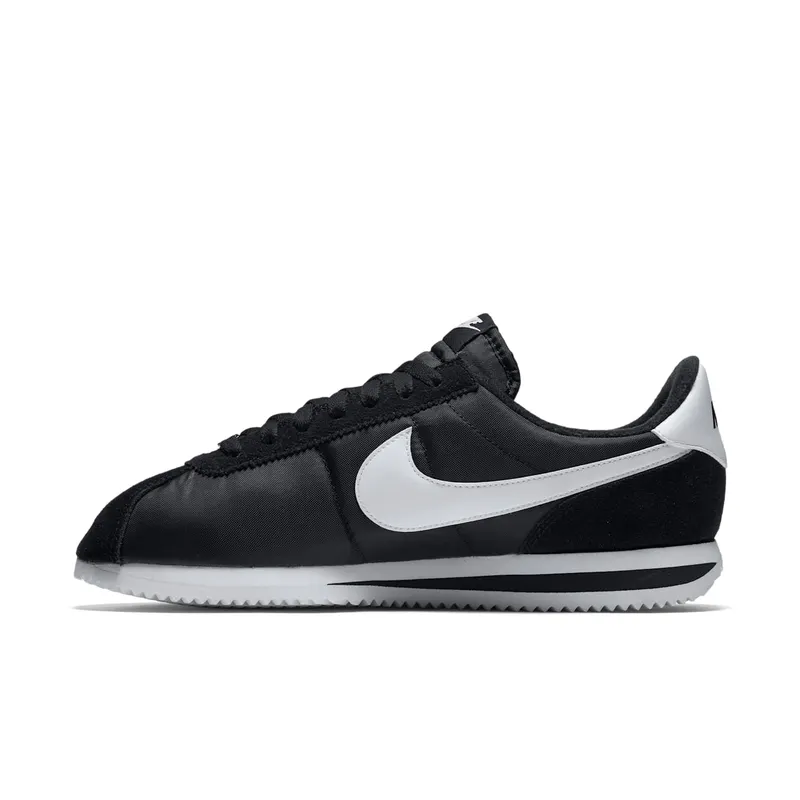 Nike Cortez Basic Nylon Black White-Metallic Silver Black/White-Metallic Silver (819720-011)
