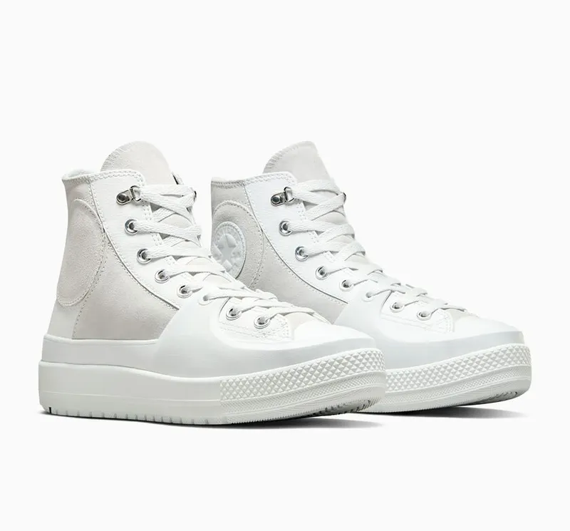 Converse Chuck Taylor All Star Construct Leather Moonbath/moonbath/Silver – “White” (A05615C)