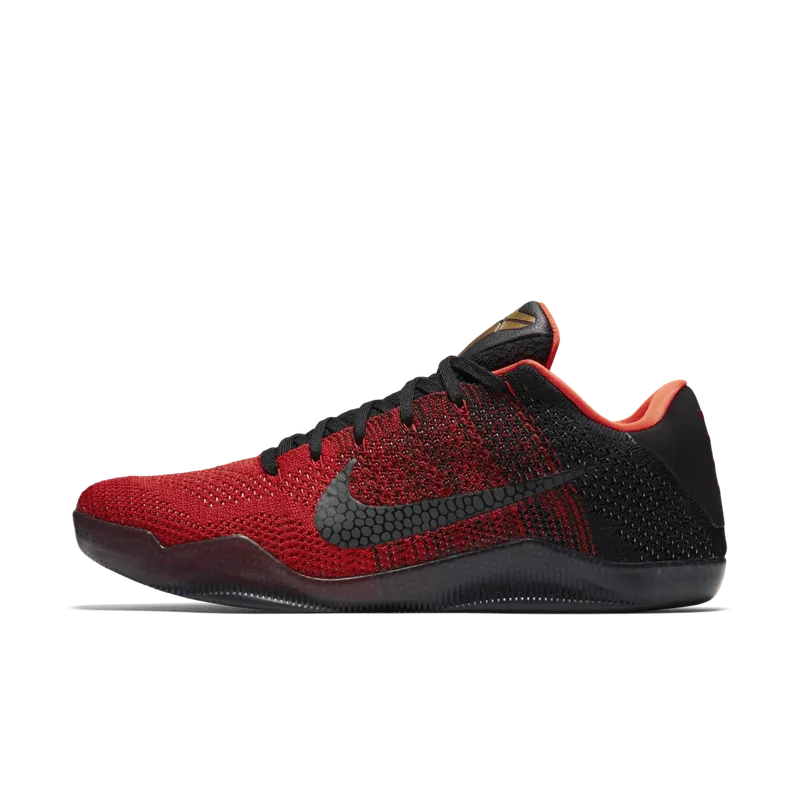 Nike Kobe 11 Elite Low Achilles Heel University Red/Metallic Gold-Black (822675-670)